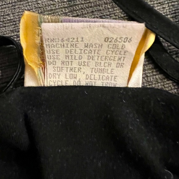 Vintage California Dynasty Velvet & Satin Chemise Sexy Slip Lingerie - Picture 8 of 8